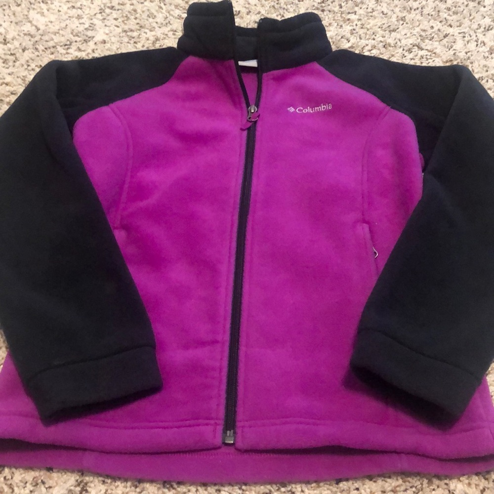 Columbia Girls Fleece Zip Up Medium